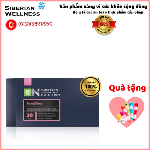 Viên uống chống lão hóa, đẹp da đẳng cấp -Siberian Super Natural Nutrition. BeautySense- Siberian Wellness