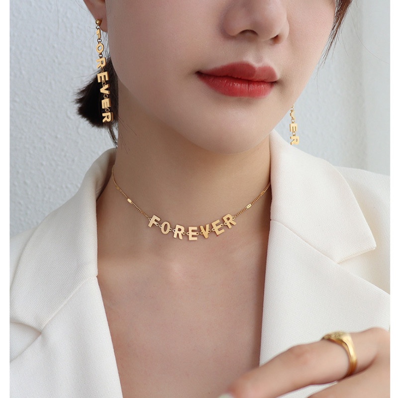 Bông Tai Hoặc Dây Chuyền FOREVER Titan Ko Han Rỉ TT 3971