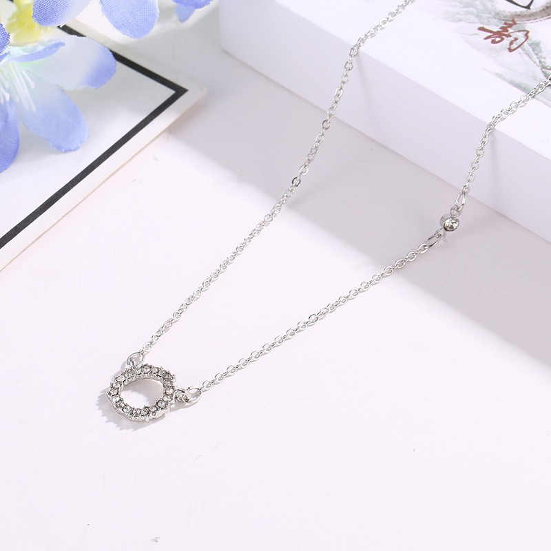 Dây Chuyền Mặt Tròn Phong Cách Hàn Quốc Xinh Xắn Cho Nữ