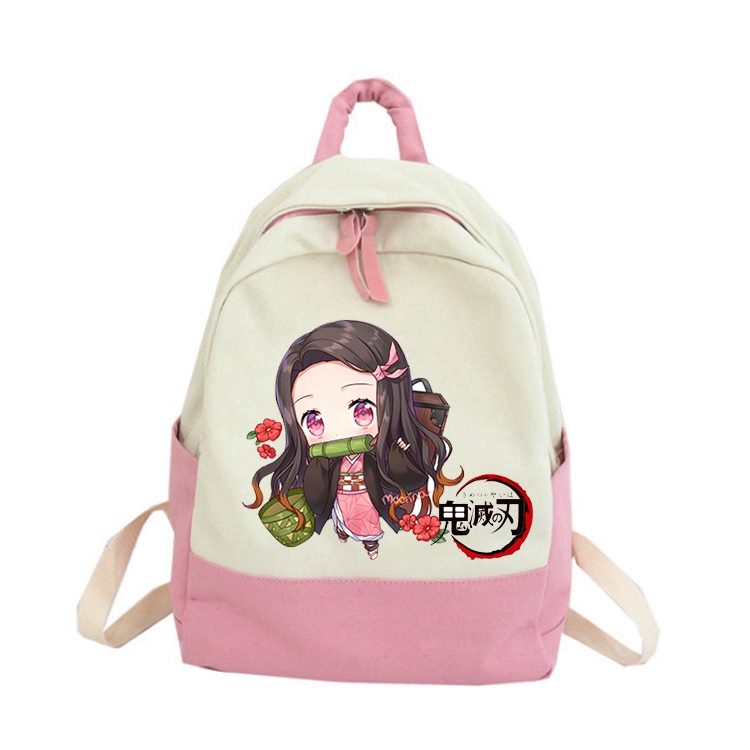 Balo canvas đi học in hình Anime Demon Slayer Kimetsu No Yaiba