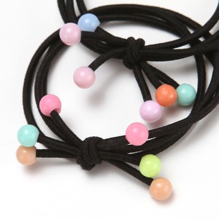 0 ĐỒNG - Dây thun buộc tóc co giãn màu đen xinh xắn dành cho nữ 2021