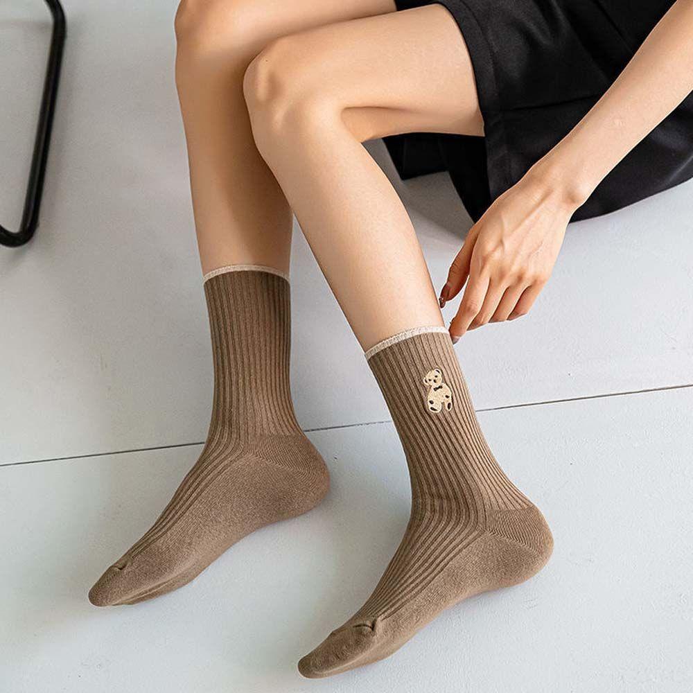 CLEOES Vớ Nữ Thoáng Khí Họa Tiết Hoạt Hình Đáng Yêu