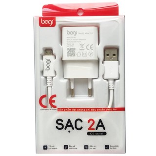 Combo Củ và Cáp sạc Micro cho Samsung, Oppo Chính Hãng Bagi – Bảo Hành 12 Tháng
