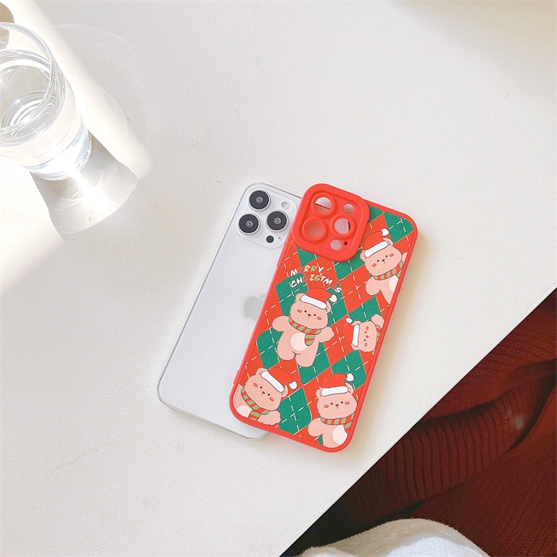 Ốp lưng iphone Gấu ấm áp cạnh vuông 6/6plus/6s/6splus/7/7plus/8/8plus/x/xr/xs/11/12/13/pro/max/plus/promax | BigBuy360 - bigbuy360.vn