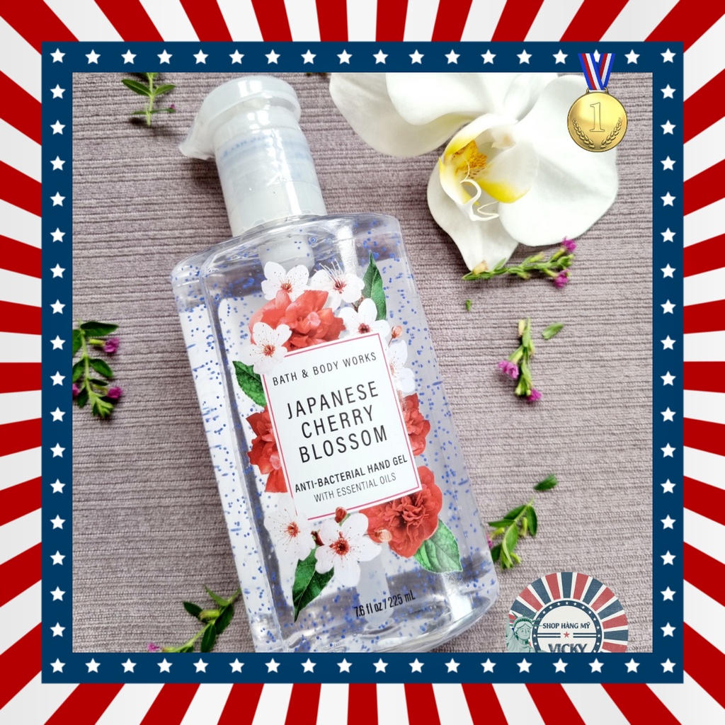GEL RỬA TAY KHÔ SÁT KHUẨN CỦA MỸ BATH AND BODY WORKS JAPANESE CHERRY BLOSSOM 225ml