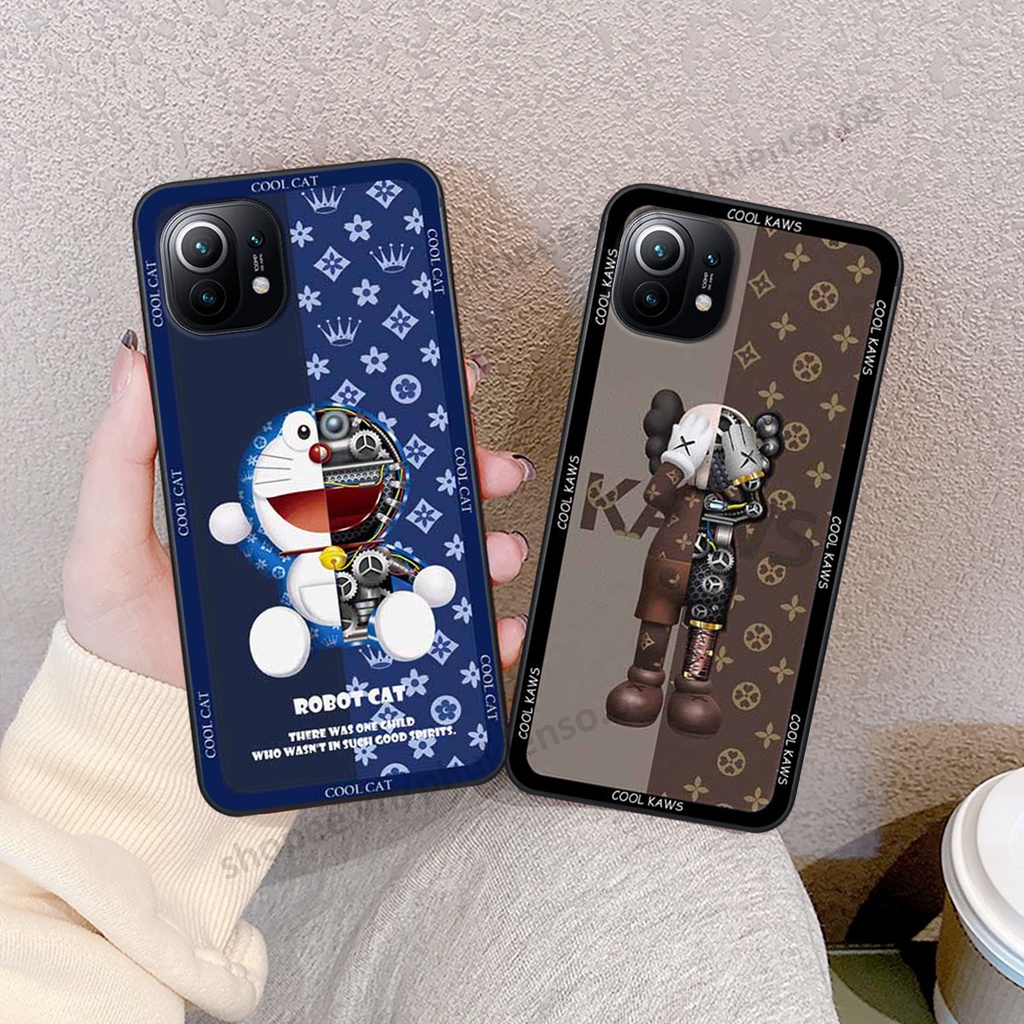 Ốp lưng điện thoại Xiaomi Mi 11 / Mi 11T / Mi 11 Lite in hình gấu bear, kaws, doremon thời trang, ốp lưng cao cấp chất l