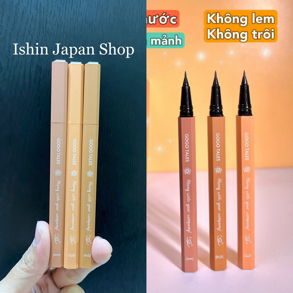 Chì Kẻ Mắt Nước Sắc Nét Siêu Mảnh GOGO TALES Slender Beckoning Eyeliner