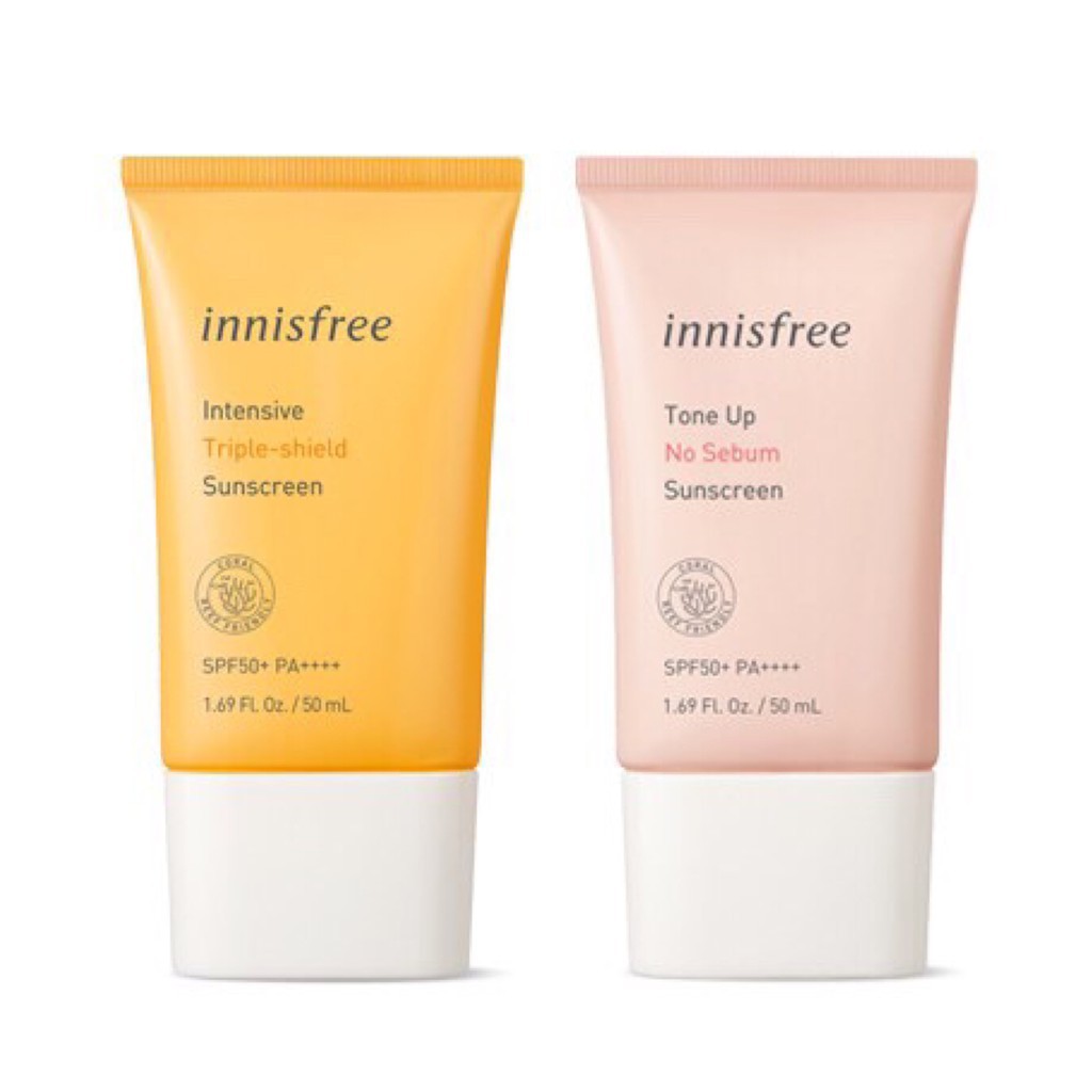 [HOT HÈ] KEM CHỐNG NẮNG INNISFREE DÀNH CHO DA DẦU MỤN (2 MÀU HỒNG VÀ VÀNG)