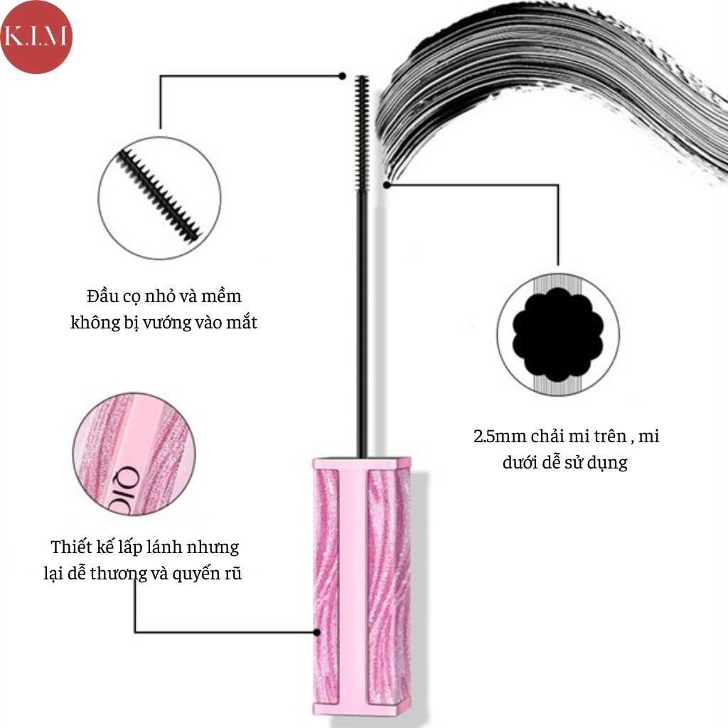Mascara QIC Chuốt Mi Dưới Chống Lem Trôi Hồng Lấp Lánh | BigBuy360 - bigbuy360.vn