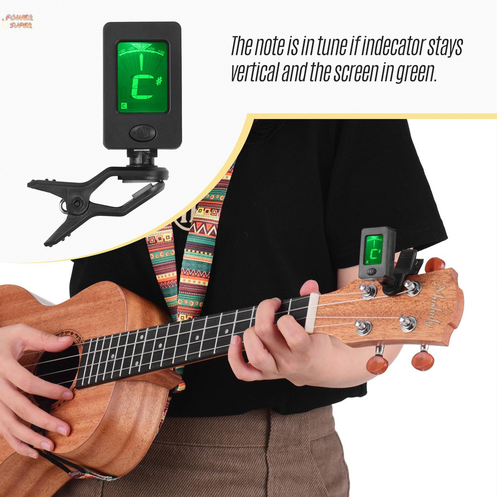 Muslady 26 Inch Tenor Ukulele Ukelele Mahogany Plywood with Carry Bag Uke Strap Strings Clip-on Tuner Cleaning Cloth Capo 3pcs Celluloid Picks