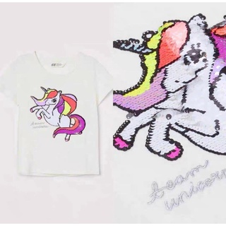 Áo vuốt lật unicorn xinh xắn cho bé gái