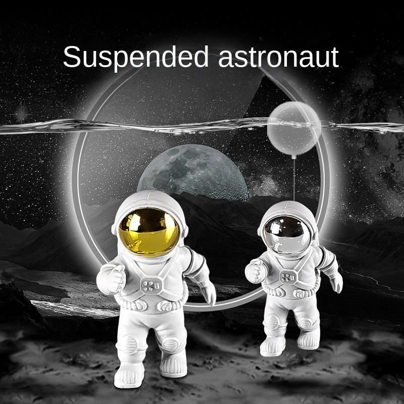 Bể chứa cá trang trí bay phi hành gia bể cá cảnh trang trí bể cá xem trang trí nổi trên mặt nước vi cảnh không gian nhân vật