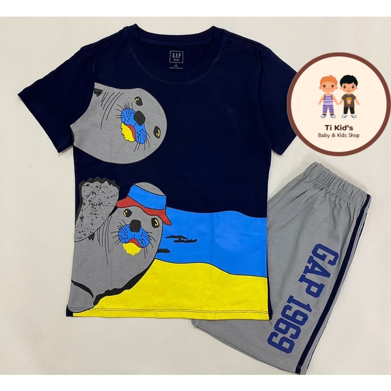 Bộ quần áo cộc tay Gap size đại 100% cotton