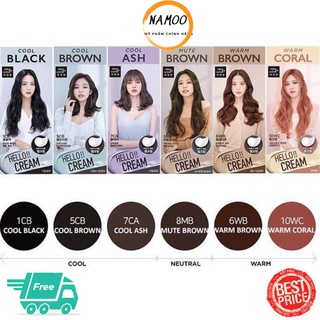 NHUỘM TÓC Mise En Scene HELLO CREAM Personal Hair Color 125g dạng kem bền màu