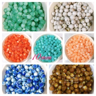 180 Hạt sâu chuỗi nhựa giả đá làm vòng tay, handmade, màn cửa 10mm