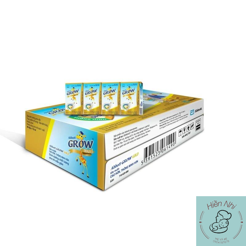 Thùng 48 hộp Sữa Abbott Grow Gold 110ml