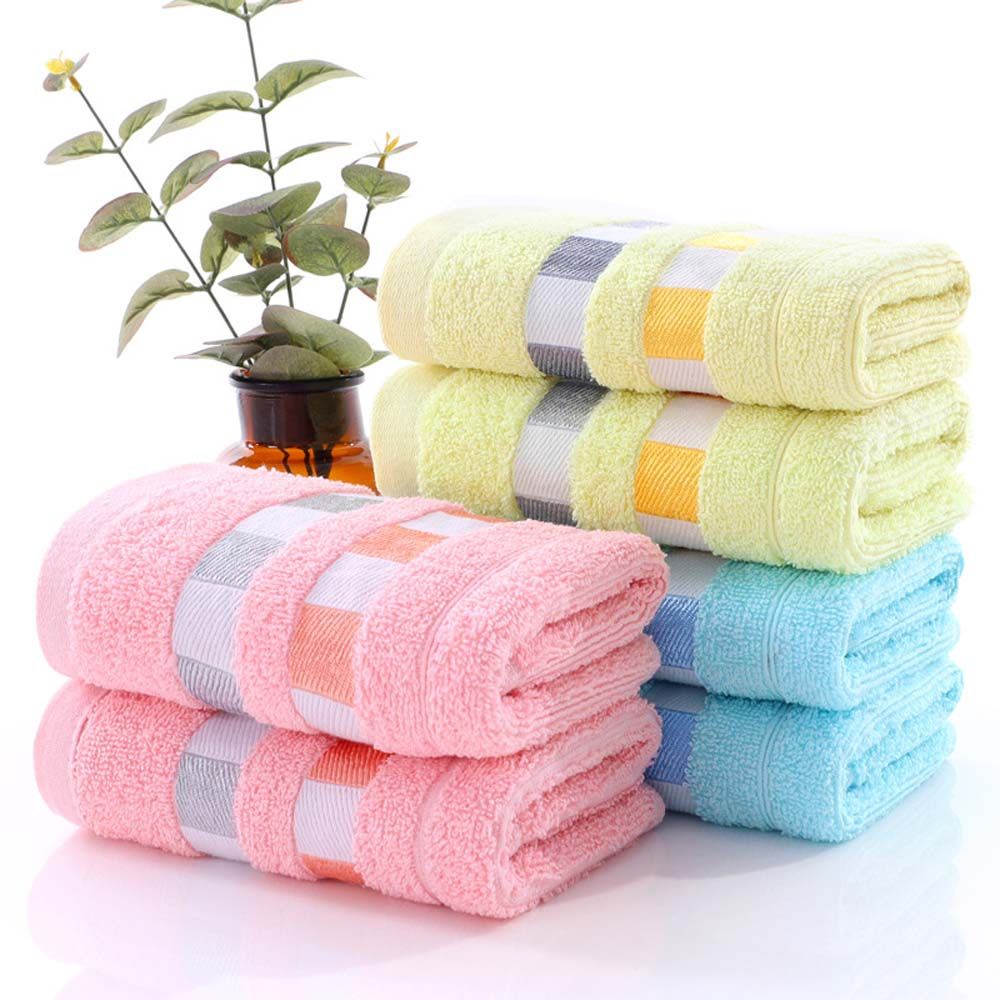 Khăn lau mặt chất liệu cotton mềm thấm hút tốt nhiều màu sắc