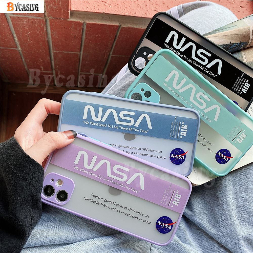 Ốp điện thoại họa tiết NASA thời trang cho Samsung Galaxy A02S A12 A10S A11 A20S A50S A20 A30 A51 A71 S20 Fe J2 Prime J7 Prime