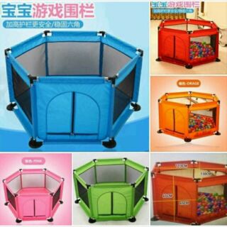 Bộ quây cũi khung thép kèm 15 quả bóng
