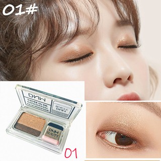 [Hàng mới về] Bảng phấn mắt 2 màu gradient kim tuyến chống nhòe chống nước