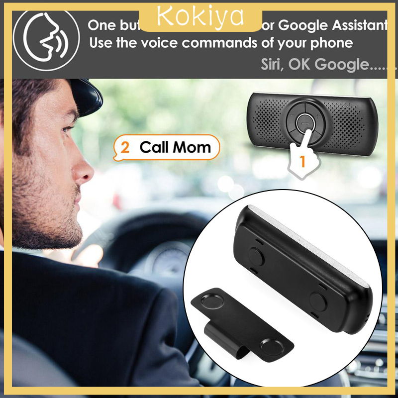 [KOKIYA]Portable Loud Speakerphone Wireless Multifunction Car Speaker for Sun Visor