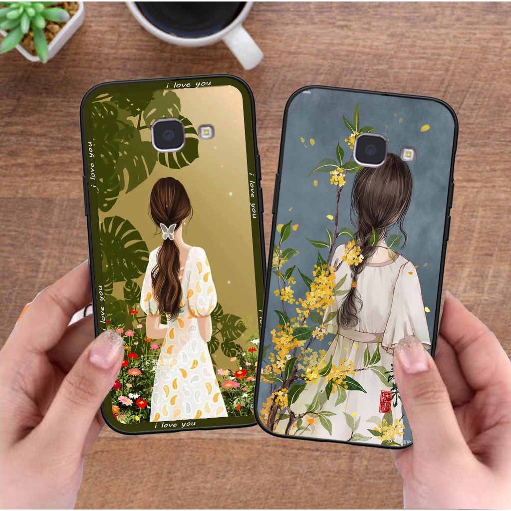 Ốp Samsung M33 / M53 bộ hình cô gái và mèo cưng xinh xắn dễ thương cực đẹp