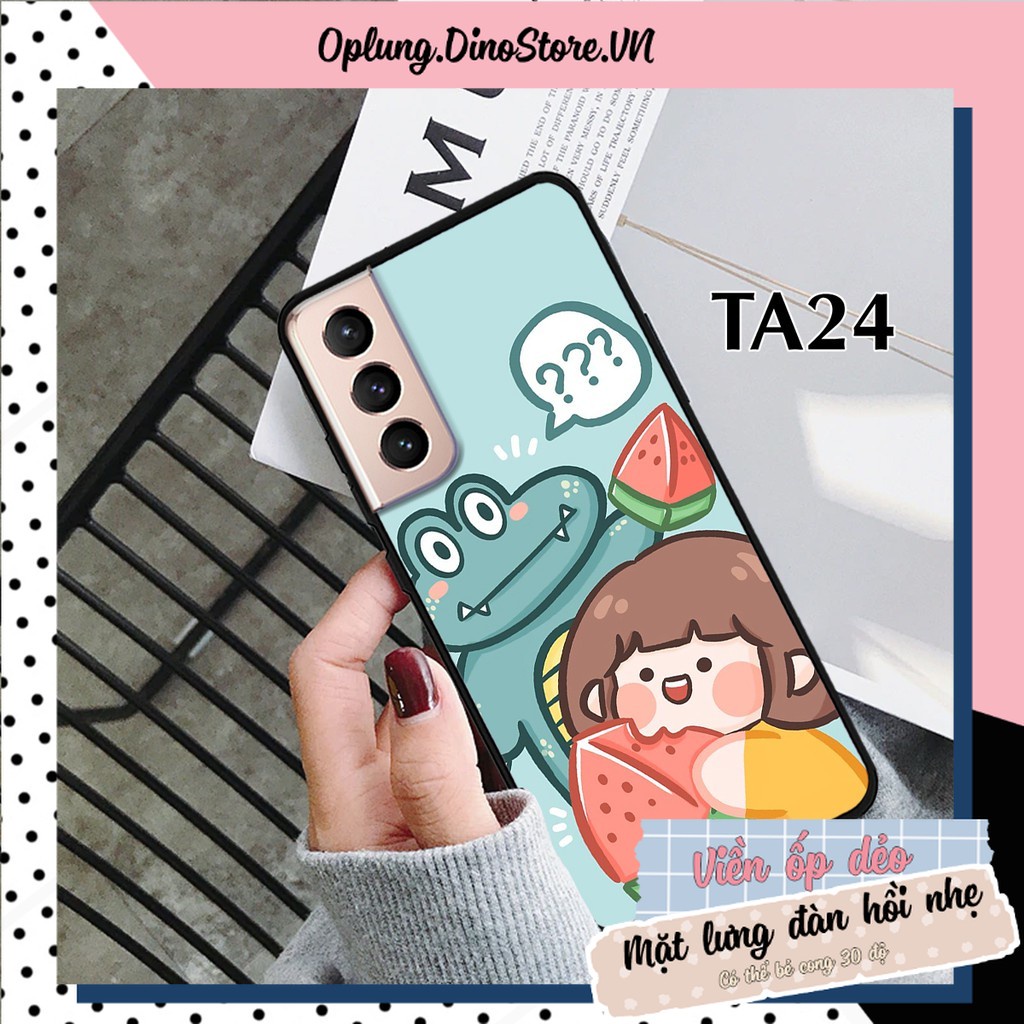 Ốp lưng Samsung S21 - S21 FE - S21 PLUS - Ốp Samsung in hình bé gái tóc nâu RORO JUMP chống va đập, chống bẩn, cực bền