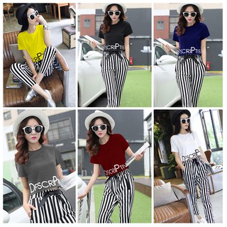 Bộ đồ thể thao nữ phối sọc TT01