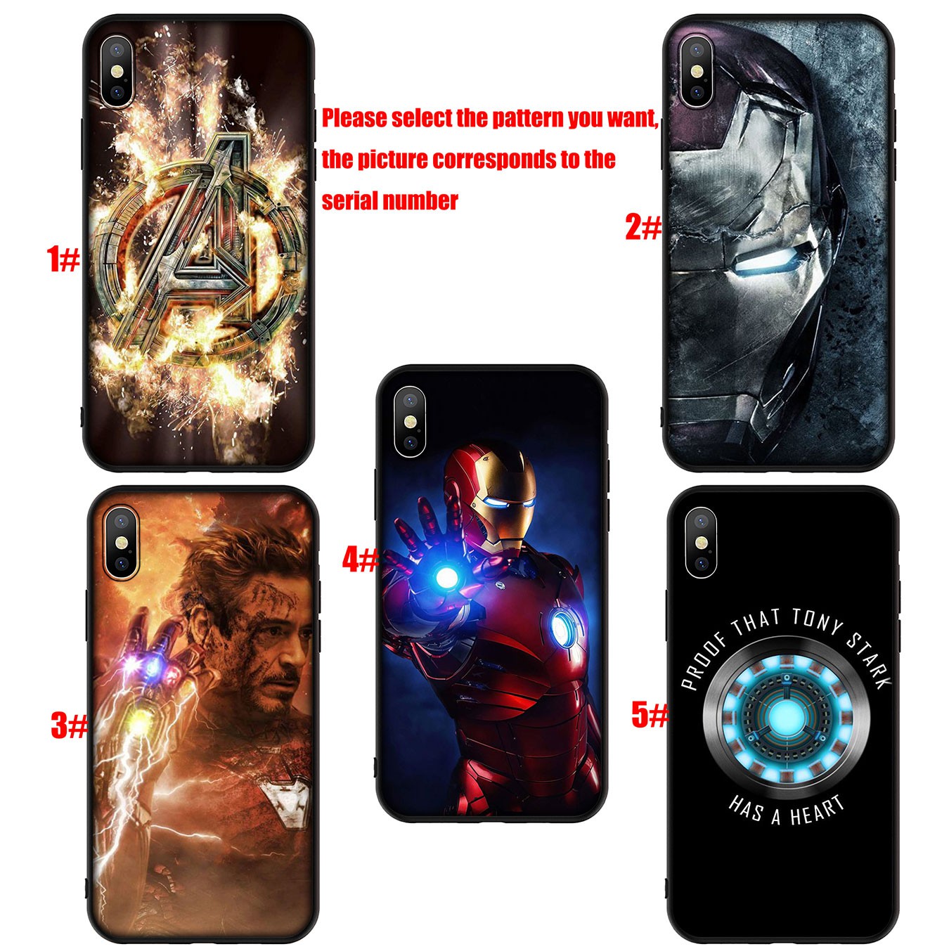 Ốp Điện Thoại Silicon Mềm Hình Iron Man Marvel Cho Xiaomi Redmi Note 5 Pro Plus 5a 4x S2 Mi Poco X3 Nfc Pocophone F1