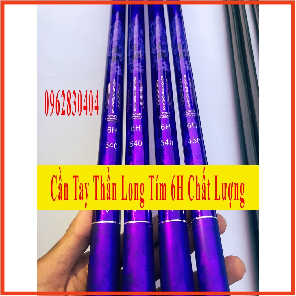 [Cần Câu Tay] Cần Câu Tay Thần Long Tím 6H Chất Lượng