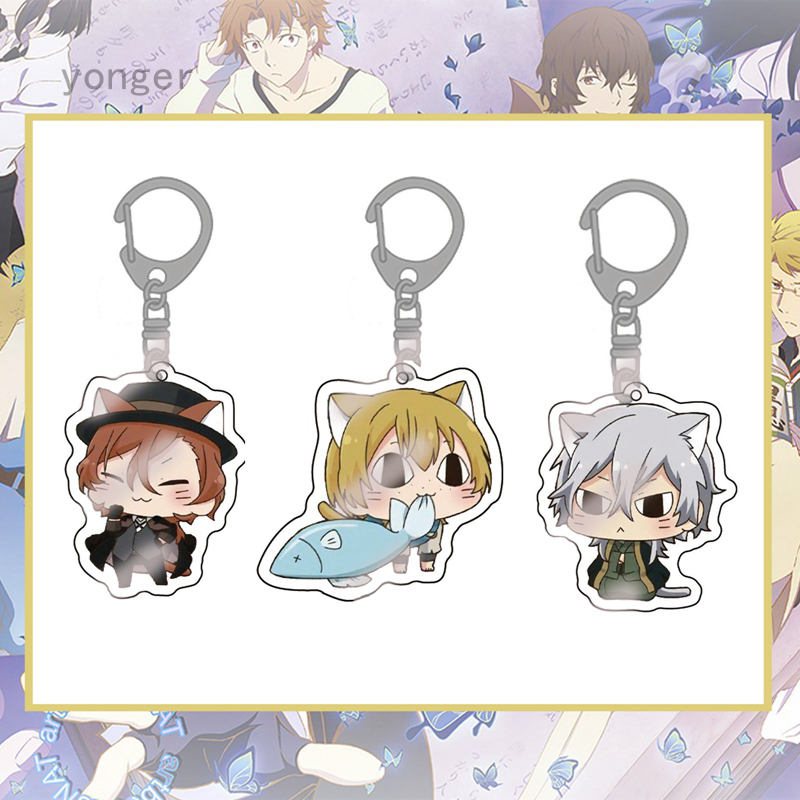 Móc Khóa Acrylic Hình Nhân Vật Osamu Dazai Akaya Dễ Thương