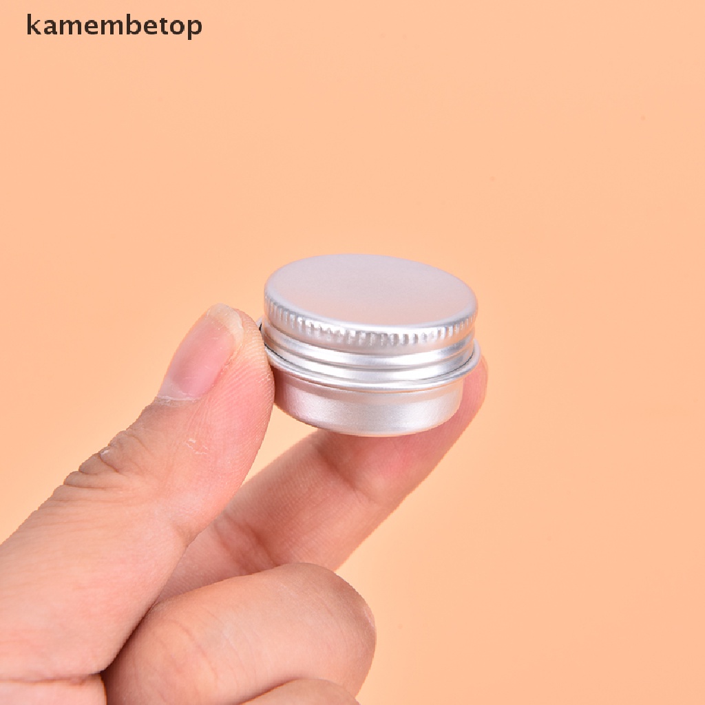 Bộ 10 Lọ Thiếc Nhôm 5ML Đựng Mỹ Phẩm Tiện Dụng