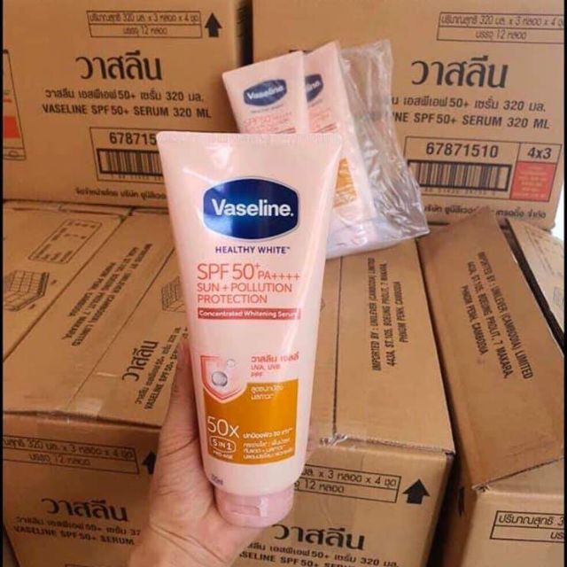 Kem Dưỡng Da Vaseline 50X Chống Nắng SPF 50+ Thái Lan