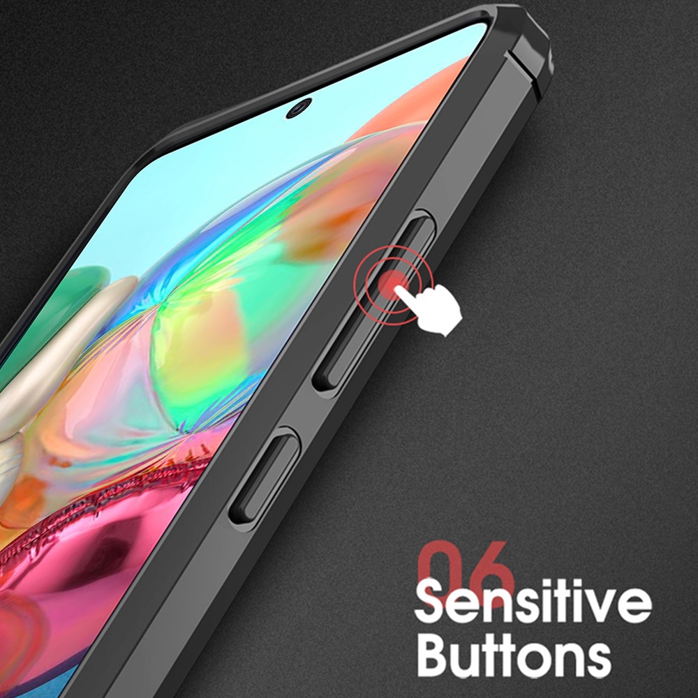 Ốp điện thoại họa tiết sợi carbon cho Samsung Galaxy A02s A03s A12 A22 A32 A52 A72 A01 A11 A21S A31 A51 A71 M31 M51