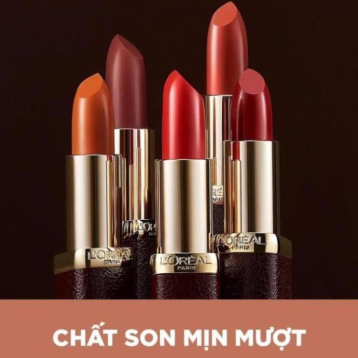 [CHÍNH HÃNG] - L'OREAL - Son lì mềm Luxe Leather By Color Riche