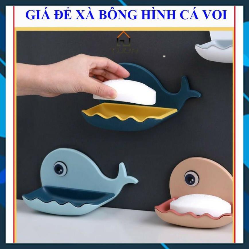 [Sẵn Hàng Giao Ngay] (GIÁ SỈ)Kệ Để Xà Bông,Xà Phòng Hình Cá Voi Ngộ Nghĩnh