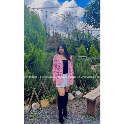 (T.U Bigsize 50-80kg) Áo Cadigan Len Da Báo Chất Dày Hàng Loại 1 | BigBuy360 - bigbuy360.vn