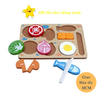 Đồ chơi gỗ - Bộ cắt thực phẩm Winwintoys