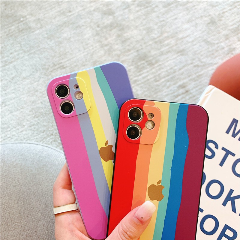 Ốp lưng iphone Color cầu vồng cạnh vuông BVC 6/6plus/6s/6splus/7/7plus/8/8plus/x/xs/11/12/pro/max/plus/promax Link 2 | BigBuy360 - bigbuy360.vn