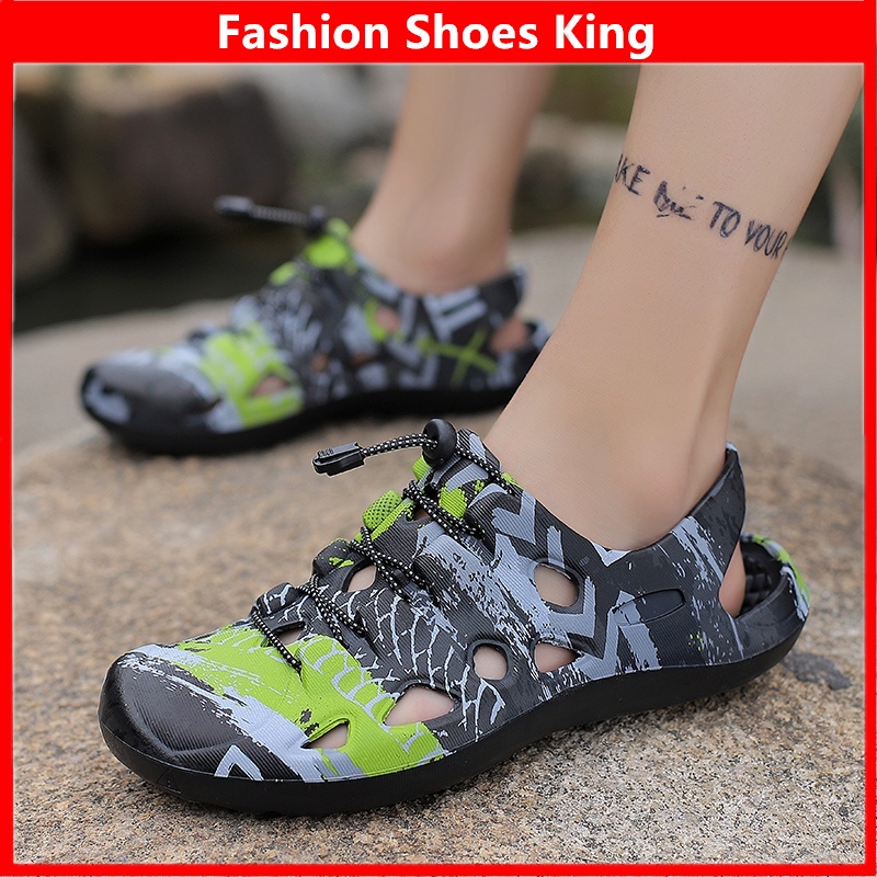 [Hàng Có Sẵn] Sandal Crocs Thể Thao Đi Câu Cá Sông Kasut Cho Nam