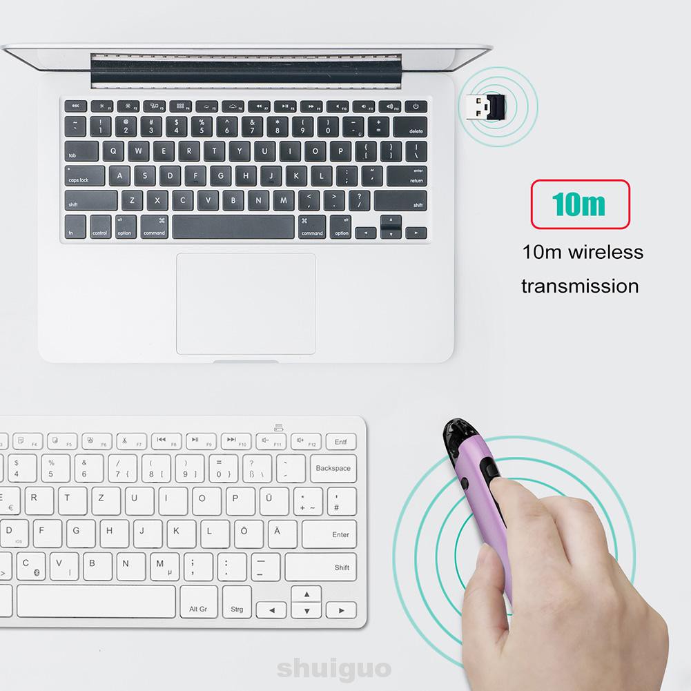 Mini Portable Rechargeable Ergonomic Home Office RGB Backlit 2.4G USB Wireless Optical Mouse Pen