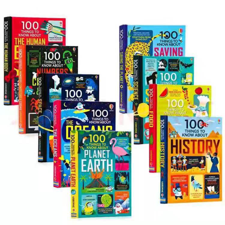 (Bộ Nhập) Đồ Chơi Usborne 100 things to know - 9 cuon