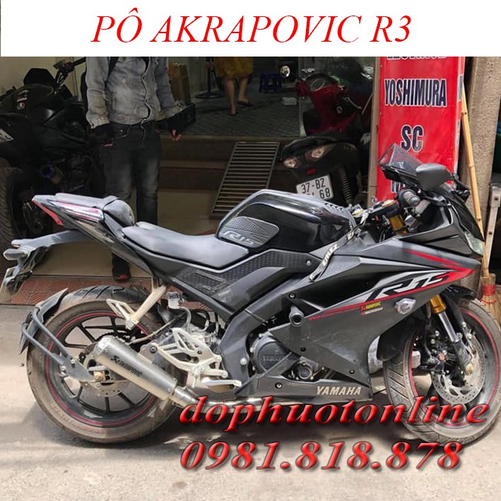 Pô Akrapovic R3 - MẪU MỚI <DPOL>