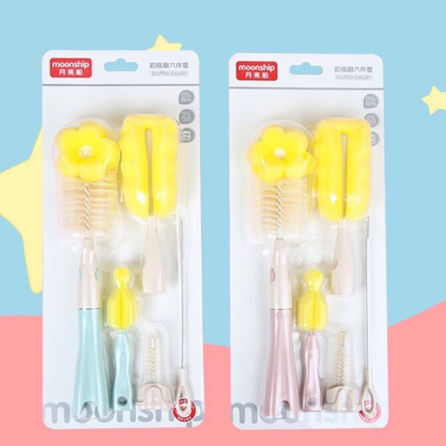 Combo 5 cọ bình sữa cho bé, hàng đẹp (sỉ)
