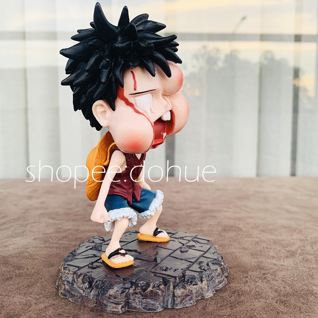 Mô Hình Monkey Luffy One Piece Bị Đấm Sưng Mặt (ảnh thật)