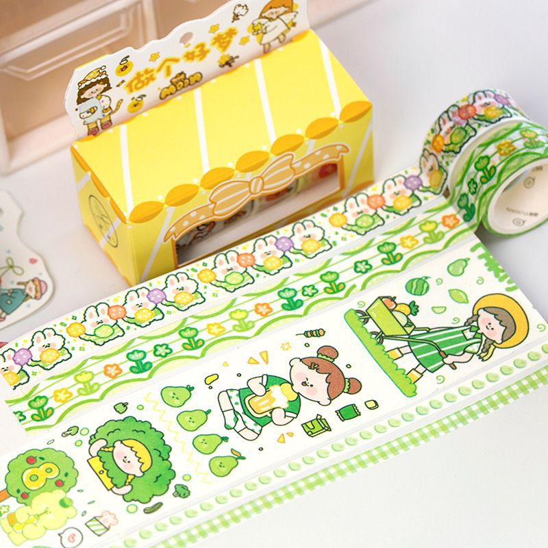 Set 5 cuộn băng dính trang trí washi tape