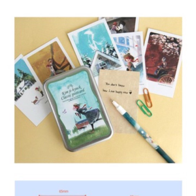 Hộp thiếc Post Card Kim Jee