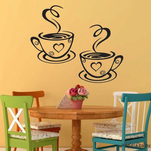 Aeb-new Cà Phê Cafe Trà Dán Tường Nghệ Thuật Vinyl Decal Nhà Bếp