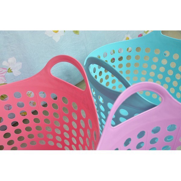 Giỏ đựng đồ giặt Homestar nhựa dẻo 40x40x40cm