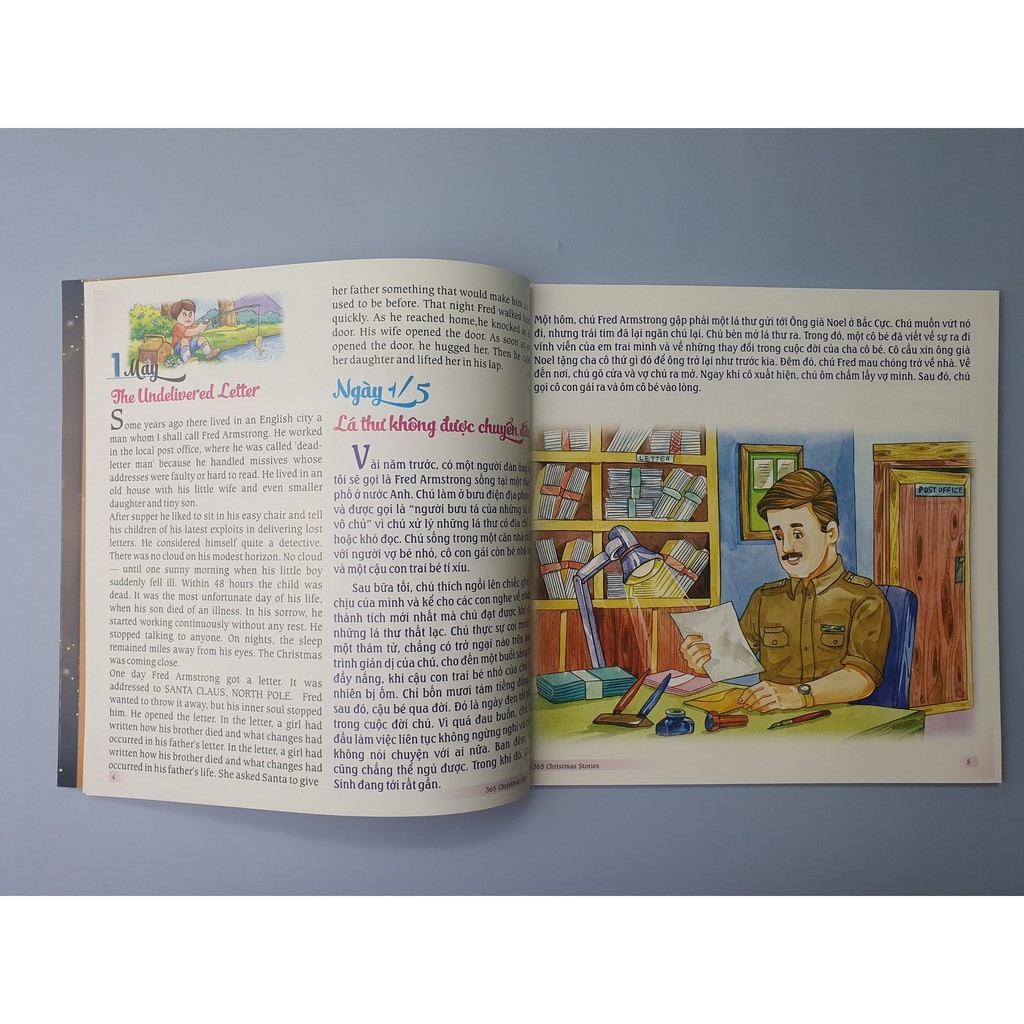 Sách - Combo 5 Cuốn 365 Chuyện Kể Giáng Sinh Từ Tháng 1 - 10 (Song Ngữ Anh - Việt) Lẻ Tùy Chọn | BigBuy360 - bigbuy360.vn